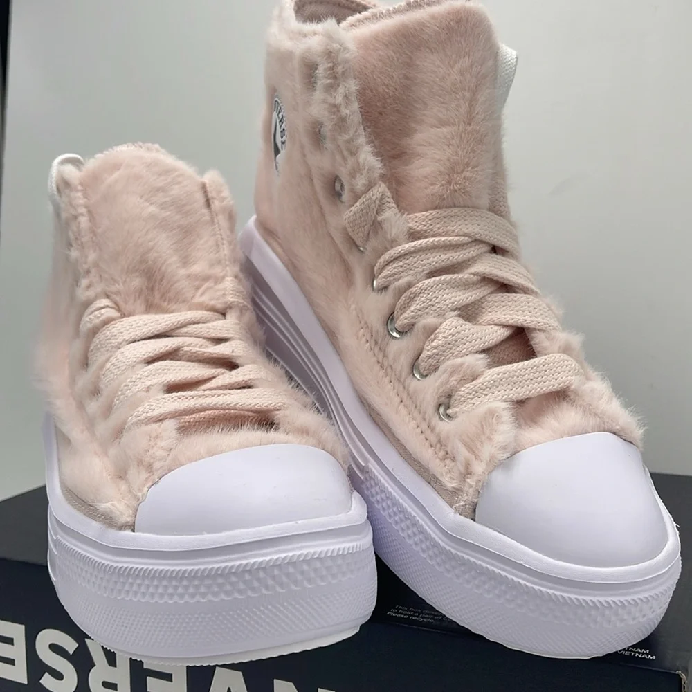 Converse WMNS Platform Sneakers High-Top A13383C TAS MOVE HI BLUSH HUSH/WHITE/BL